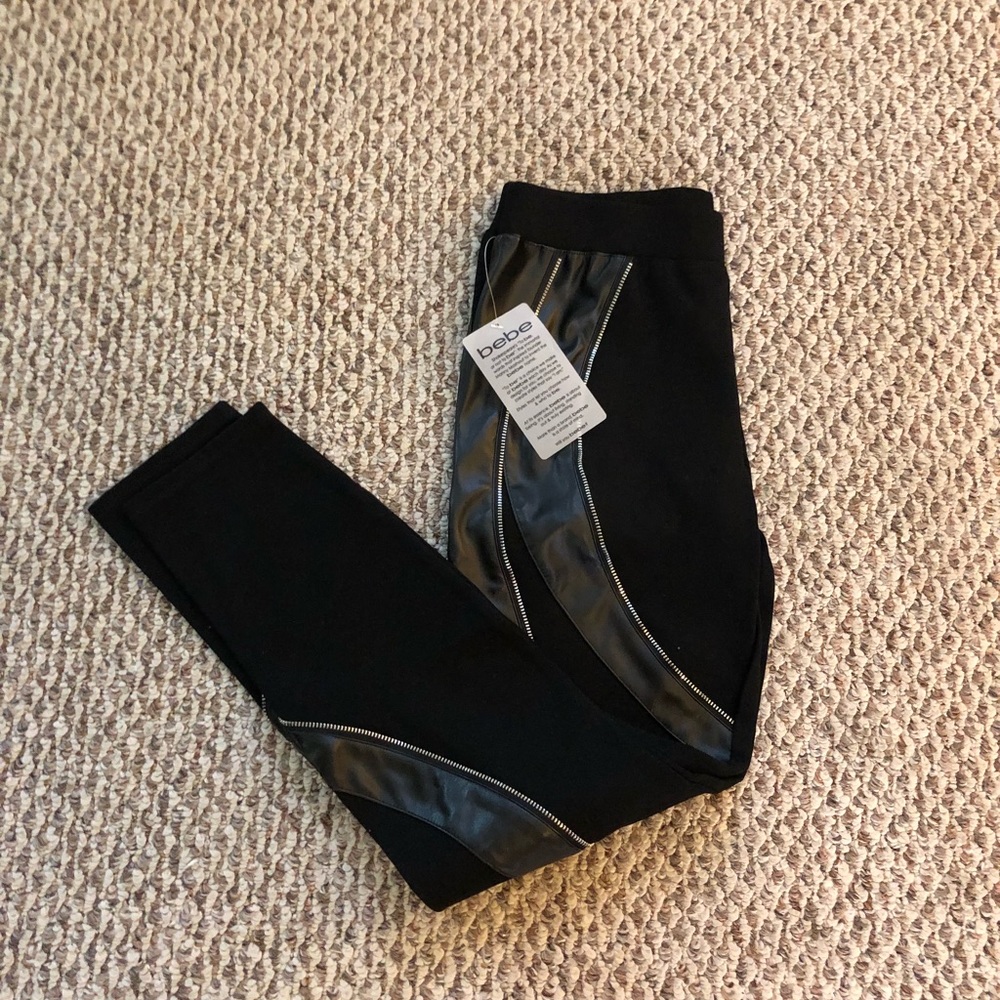 Bebe Petite Zipped Leggings